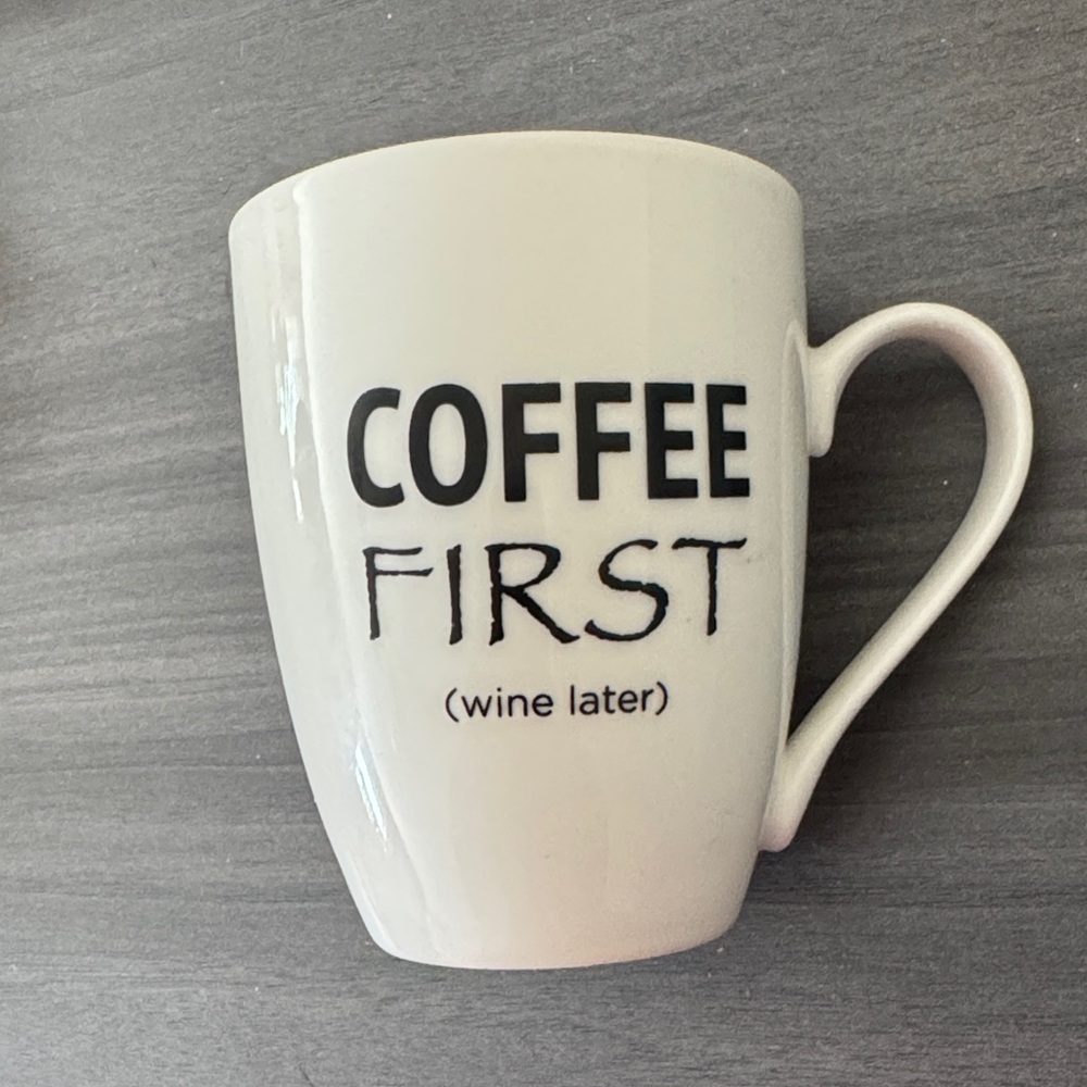 Coffee First Wine Later Candle